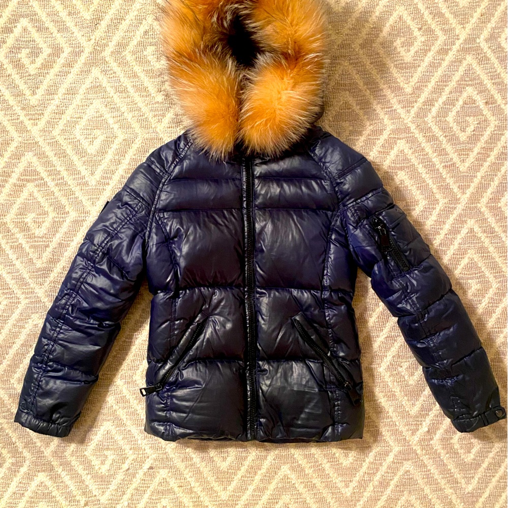 Sam coat for girls with fur hood